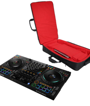 Pioneer DJ DDJ-FLX10 Package | DJ Controller with Padded Carry Bag