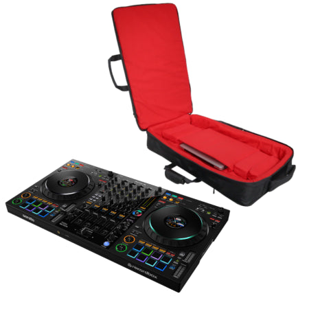 Pioneer DJ DDJ-FLX10 Package | DJ Controller with Padded Carry Bag