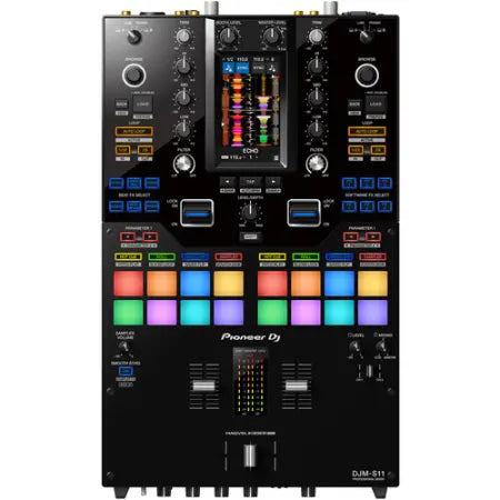 Pioneer DJ DJM-S11 | 2-Channel DJ Mixer with Touchscreen & Serato Support | Battle Mixer with Performance Pads