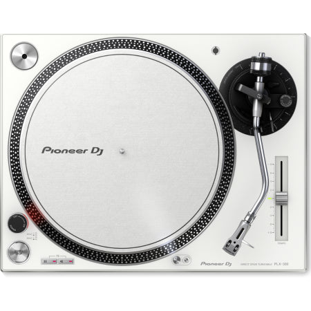 Pioneer DJ PLX-500-W | Direct Drive Turntable - USB Out | Warm Analog Sound with Digital Recording