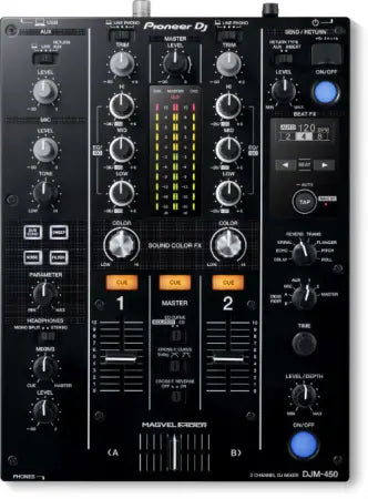 Pioneer DJ DJM-450 | 2-Channel Mixer - Beat FX & Filters | rekordbox DVS with Magvel Fader