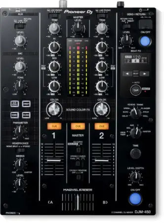 Pioneer DJ DJM-450 | 2-Channel Mixer - Beat FX & Filters | rekordbox DVS with Magvel Fader