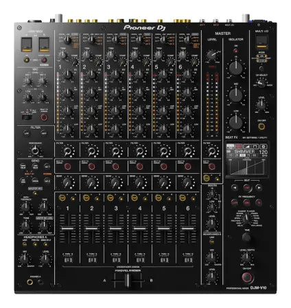 Pioneer DJ DJM-V10 | 6-Channel Professional DJ Mixer | Studio-Quality EQ, Filters & Multi I/O