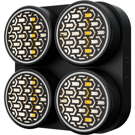 Blizzard Lighting Lux Quadra X4 | 4x50W WW Blinder with RGB Ring | Aura FX + DMX & TRUE1