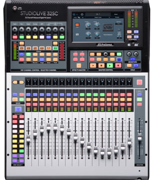 PreSonus StudioLive 32SC | Compact 40-Channel Digital Mixer | 64x64 USB & AVB Networking
