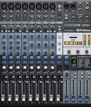 PreSonus StudioLive AR12c | 14-Channel Analog Mixer | USB-C Recording Interface
