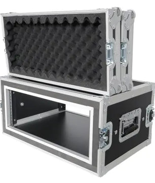 ProX T-4RSP14 | 4U Vertical Shockproof Effects Rack | 14in Depth with Handles & Padded Protection