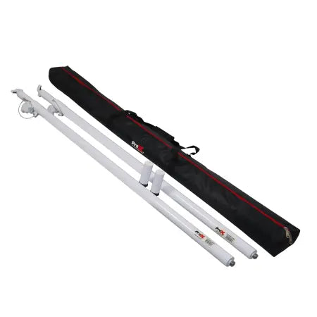 ProX X-ATLAS8FT WHX2 | 56–96in Telescoping Poles (White) | Set of 2 with M20 Threaded Base