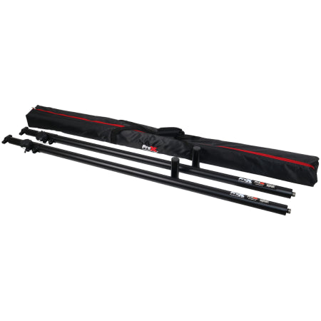 ProX X-ATLAS8FTBLX2 | Adjustable Telescoping Poles Pair | 56in-96in Black Support Set