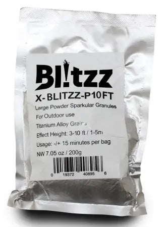 ProX X-BLITZZ-P10FT | Cold Spark Effect Granules for ProX Machines | 3–10ft Titanium Alloy Spark Height