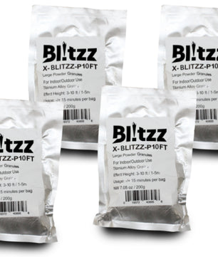 ProX X-BLITZZ-P10FT | 4‑Pack Indoor Granule Powder | Cold Spark FX (10 ft Reach)