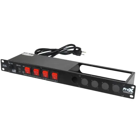 ProX X-PC4XLR-USB | 1U Cable Management Rack