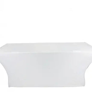 ProX X-ST6W | 6' Table Scrim (White) | Open Back Spandex Table Cover