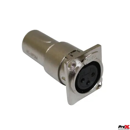 ProX XC-3FDM | Panel Mount XLR Female to Male Adapter | Feedthrough Connector for Audio Panels