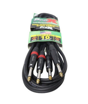 ProX XC-DP10 | 10' Unbalanced Dual 1/4