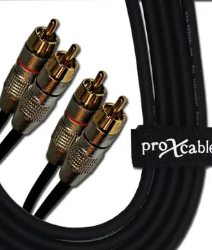 ProX XC-DRCA3 | 3' Dual RCA to Dual RCA Cable