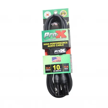 ProX XC-MIC10 | 10' XLR to XLR Cable