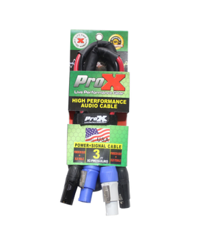 ProX XC-PWC14-XLR03 | 3ft XLR + PowerCon Combo Cable