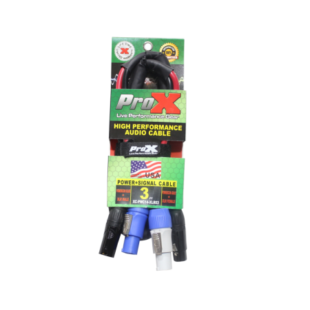 ProX XC-PWC14-XLR03 | 3ft XLR + PowerCon Combo Cable