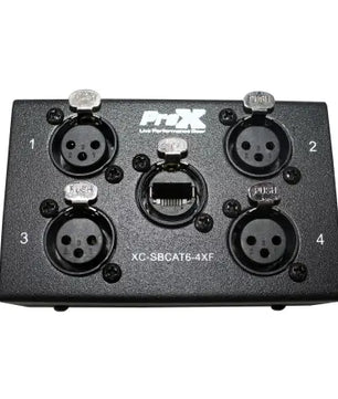 ProX XC-SBCAT6-4XF | DMX/XLR to Ethernet Snake