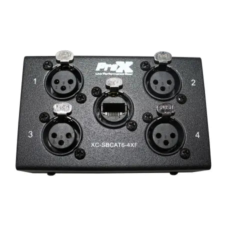 ProX XC-SBCAT6-4XF | DMX/XLR to Ethernet Snake