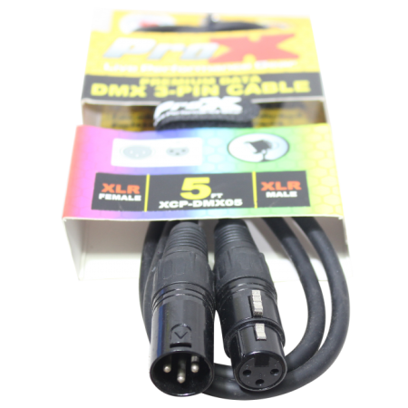 ProX XCP-DMX05 | 5ft DMX Cable (3-Pin)