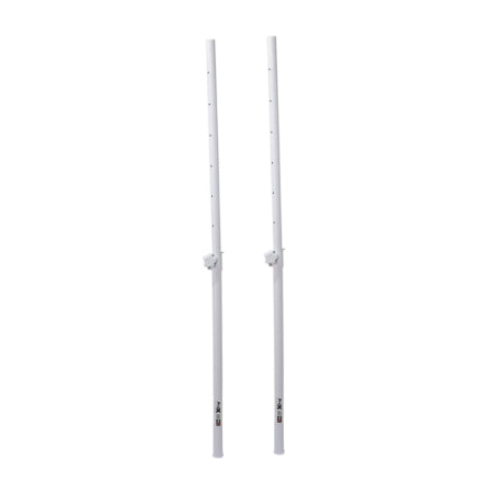 ProX XPOLARISWHX2POLES | Pair of White M20 Speaker Poles | Adjustable Height with Carry Bag