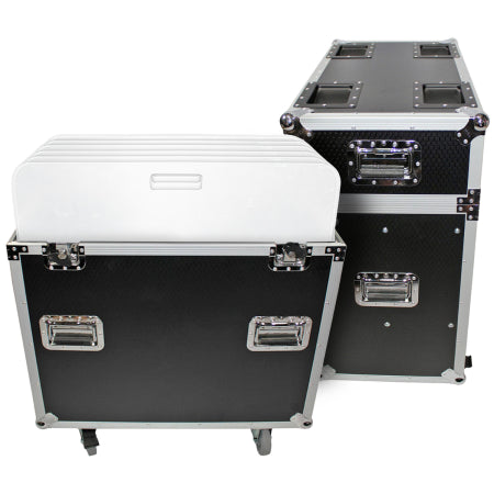 ProX XS-6XBP2424 | Flight Case for 6 Truss Base Plates | ATA Road Case with Casters