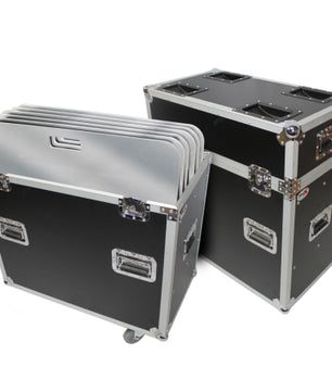 ProX XS-6XBP2424PACK | 6-Pack 24in Truss Base Plates | ATA Case with Casters