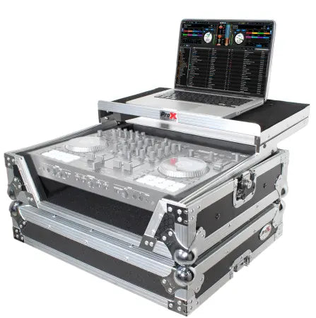 ProX XS-DJ707 LT | Case for Roland DJ-707M | Laptop Shelf and 1U Rack Space