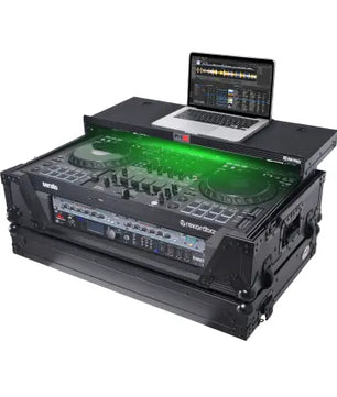 ProX XS-FLX102UWLTBLLED | Pioneer DDJ-FLX10 Road Case with Laptop Shelf, 2U Rack Space and Wheels