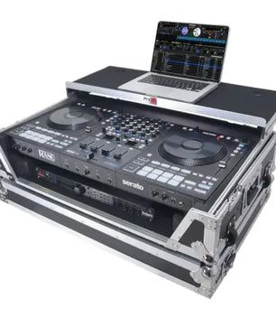 ProX XS‑RANEFOUR WLT | Rane Four/Performer Case | Flight Case with Laptop Shelf & Rack Space