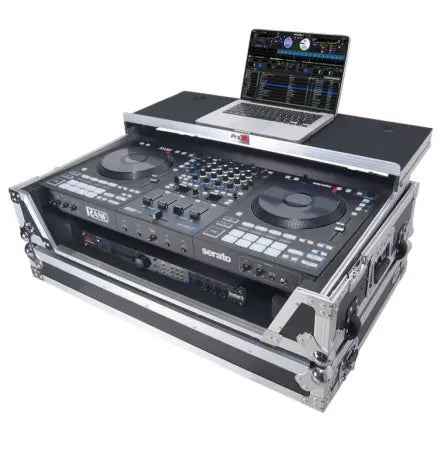 ProX XS‑RANEFOUR WLT | Rane Four/Performer Case | Flight Case with Laptop Shelf & Rack Space