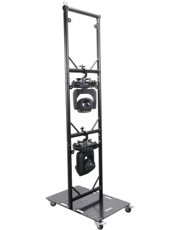 ProX XT-GRU-PKGX3BLK | Modular 3X Rapid U Grid Lighting System | Rolling Baseplate with Black Finish