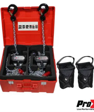 ProX XT-MCH1TX2-30FT | Pair of 1-Ton Manual Chain Hoists w/ 30ft Chain for Truss & Line Arrays