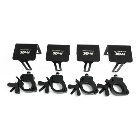ProX XT-TCLEDMATEBLKX4 | Set of 4 Direct LED Panel Clamps | 2in Truss Pipe Mounting