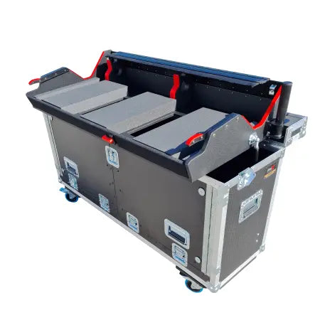 ProX XZF-GMA3FULLLMA | Flip-Ready Case for grandMA3 Full-size | Hydraulic Lift Transport Console Case