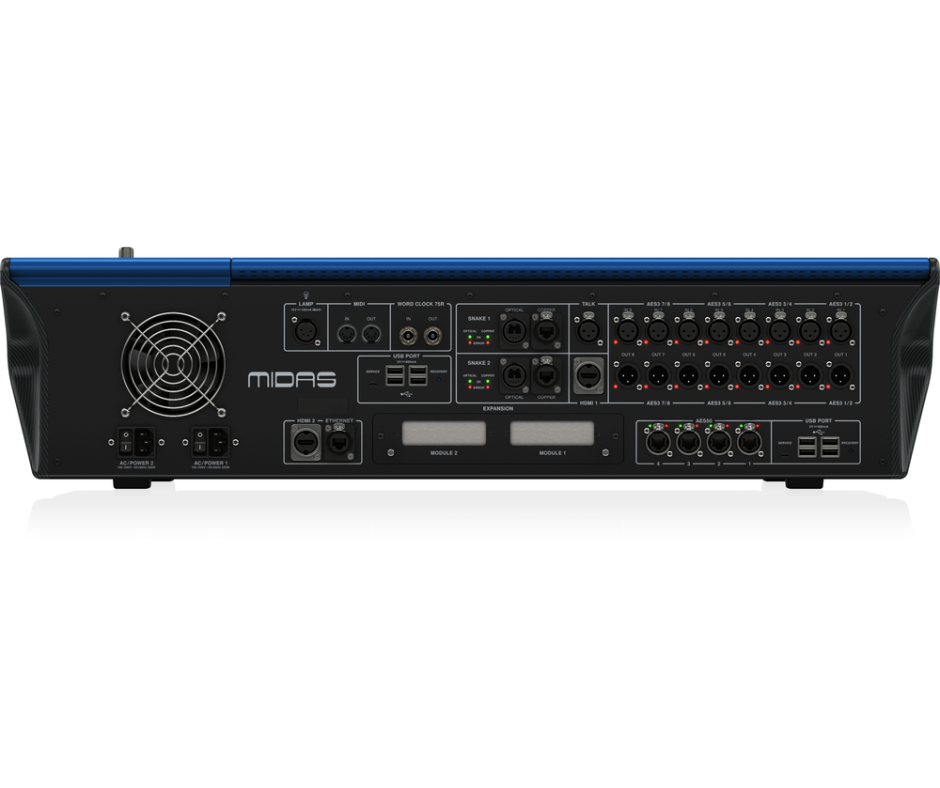 Midas MDS-HD96-AIR-CC-TP | Portable Digital Console in Travel Case | 144-Channel Mixer with Touchscreen