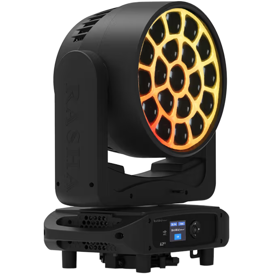 Rasha K2 FX | RGBW Wash with Aura FX Panel | 5°–55° Zoom + Infinite Pan/Tilt