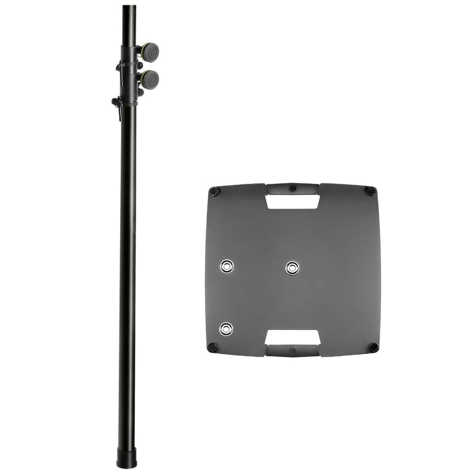 Gravity Stands LS431B XL | 11.5ft Double Extension Pole & Steel Base Stand Package