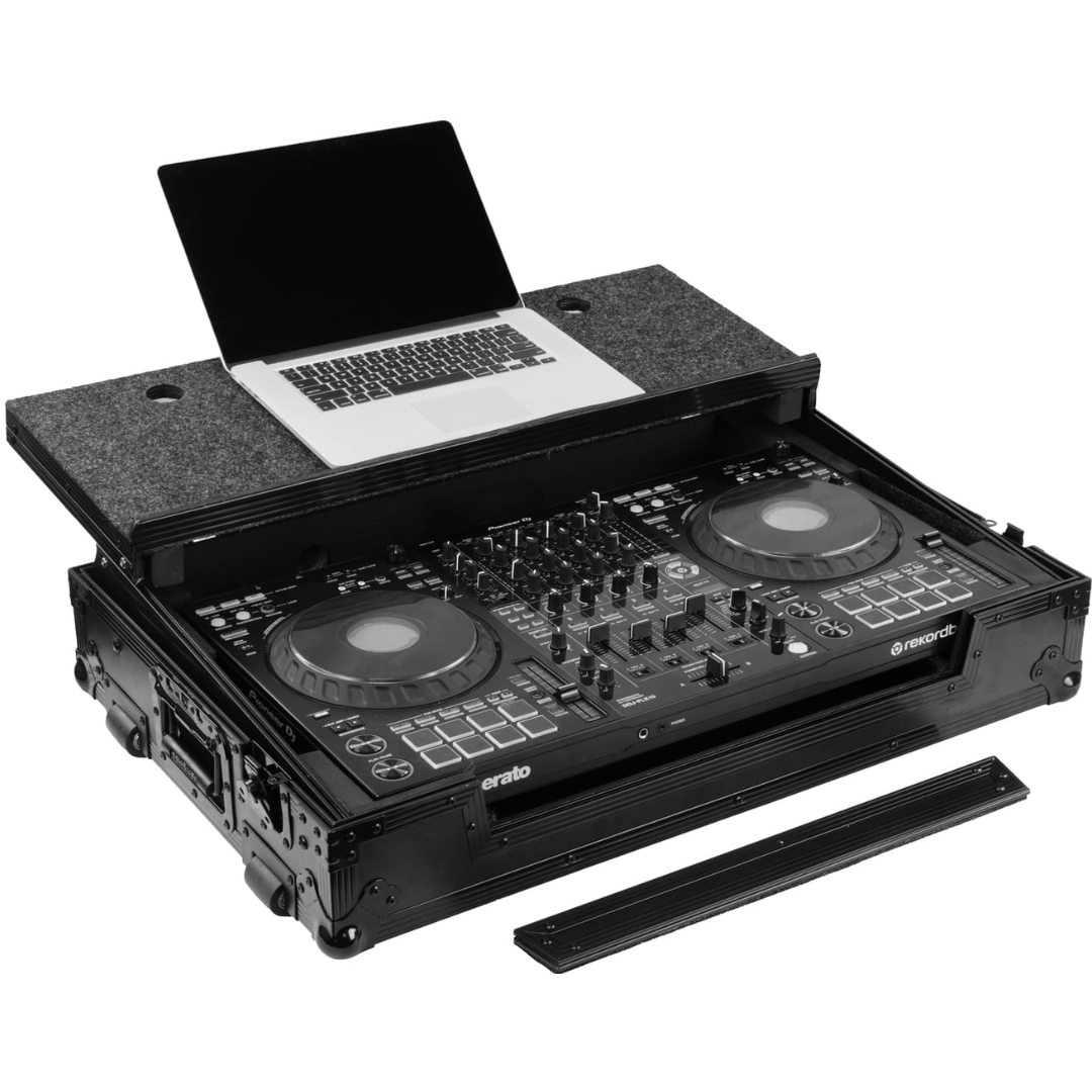 Odyssey RCGS-FLX10WBL | Black Wheeled Case with Glide Platform | Fits DDJFLX10 Controller