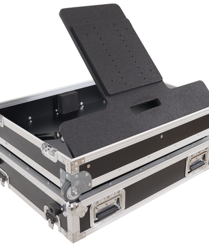 ProX XS TV32FMW | 32 Inch LED TV Flight Case | Adjustable Floor Monitor Case with Wheels