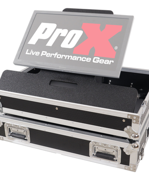 ProX XS TV32FMW | 32 Inch LED TV Flight Case | Adjustable Floor Monitor Case with Wheels