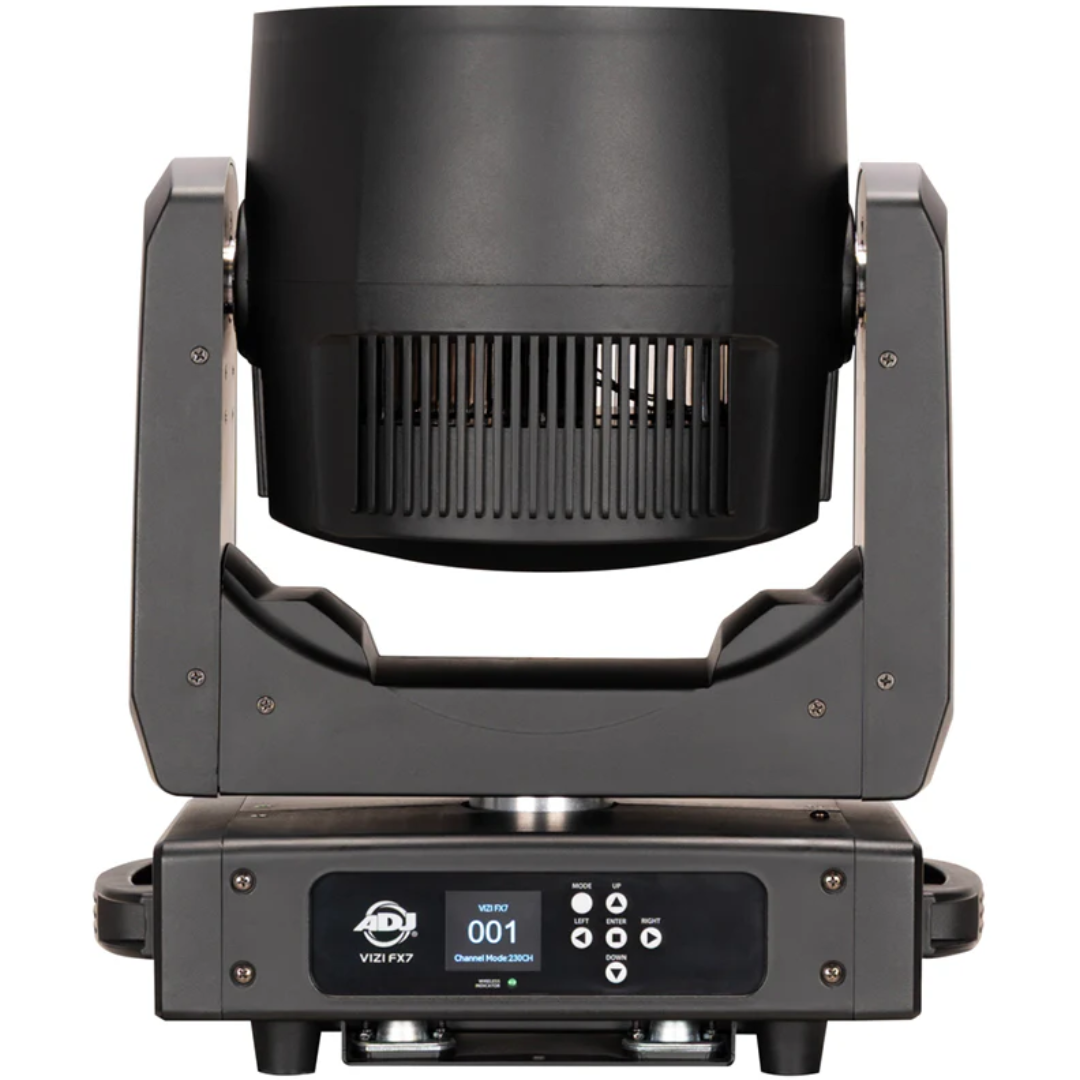 American DJ Vizi FX7 | 420W RGBL Moving Head - Beam, Wash, Kaleidoscope & LED Ring | Zoom 8°–38°, Pixel Control