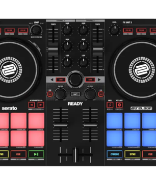 Reloop Ready | Compact 2-Deck DJ Controller for Serato | 16 RGB Pads & Scratch Bank Support