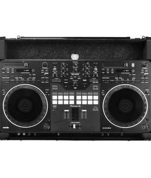 Odyssey RCGS-DDJREV5WBL | Black Wheeled Case with Glide Platform | Fits DDJREV5 Controller