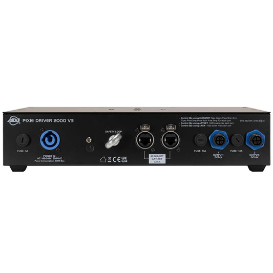 American DJ Pixie Driver 2000 V3 | Pixel Controller for Pixie Strips | Art-Net & sACN, Rackmountable