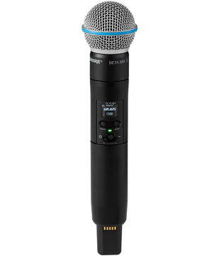 Shure SLXD24+/B58-G57 | Handheld Wireless with Beta 58A Mic | 138MHz Tuning & ShowLink Control