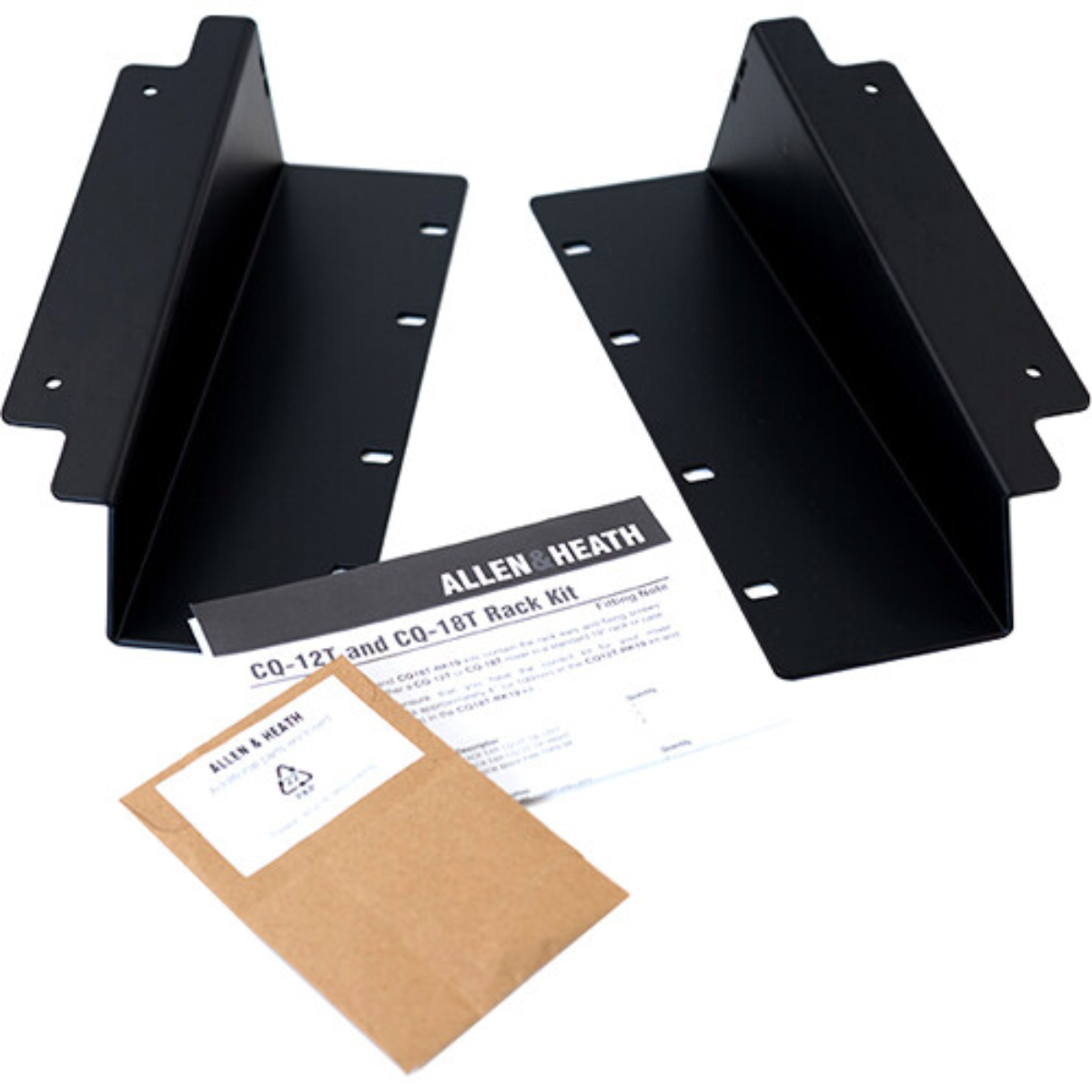 Allen & Heath CQ18T-RK19 | Rackmount Kit for CQ-18T | 6 RU Ears with Hardware
