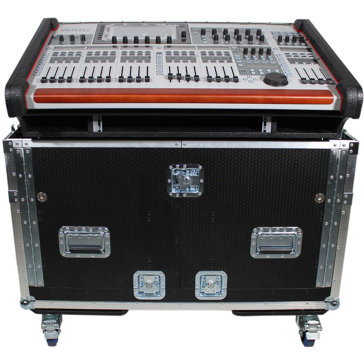 ProX XZF-BWING | Flip-Ready Case for Behringer Wing | Hydraulic Lift with Wheels